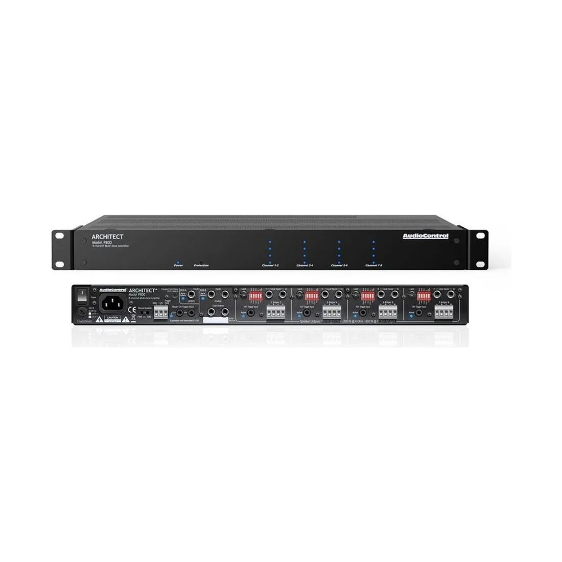 AudioControl ARCHITECT P800 – die flache 8-Kanal-Power-Endstufe mit 100 Watt pro Kanal