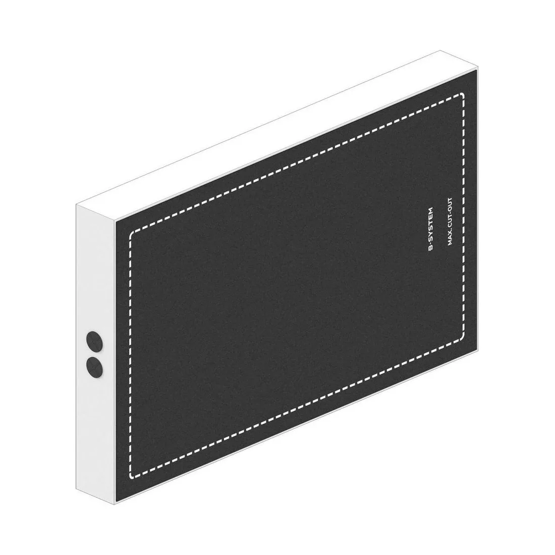 B-System Dryboxx Wall – Rückvolumen im Breitformat für schlanke Trockenbauwände