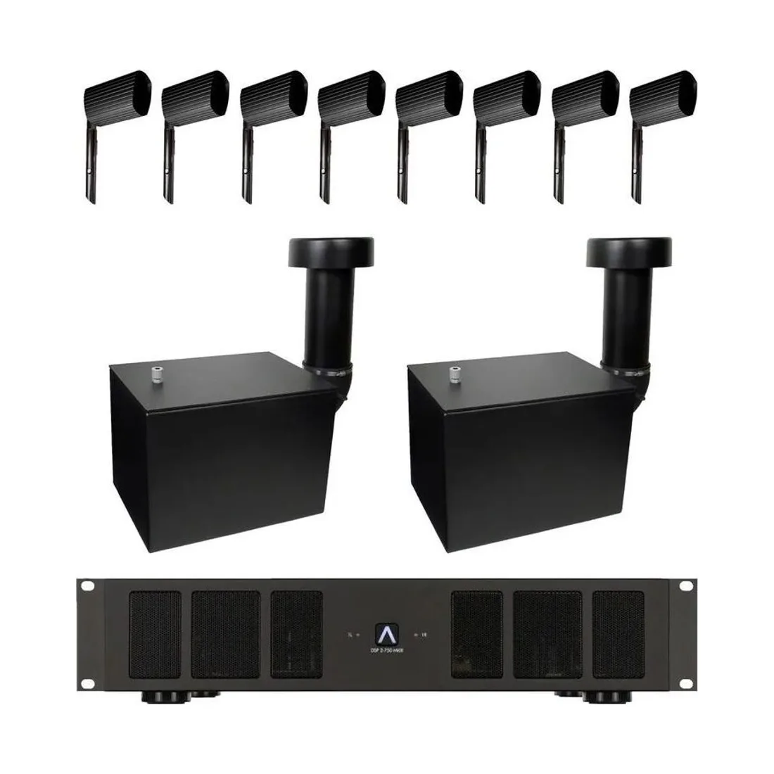 James Loudspeaker AT62-System ST15/AMP8.2 – 6,5-Zoll-Satelliten, 15-Zoll-Erdsubwoofer und zweizoniger Verstärker