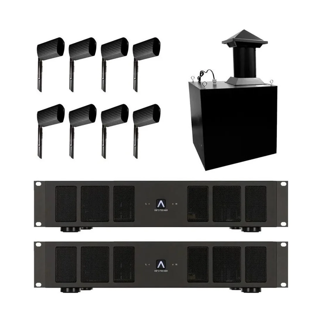 James Loudspeaker AT62-System ST21/AMP8.1 – 6,5-Zoll-Satelliten, 21-Zoll-Erdsubwoofer und einzoniger Verstärker