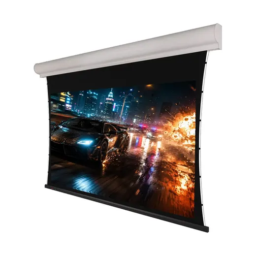 Screen Research MS2 – Supreme-Motorleinwand ohne Maskierung, aufputz an Decke oder Wand, mit TFX-gespannter Dauerplanlage