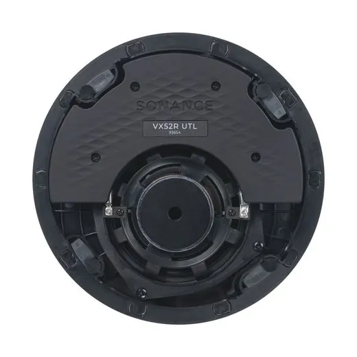 Sonance VX52R UTL – Rückseite mit Typenschild und Anschlussklemmen