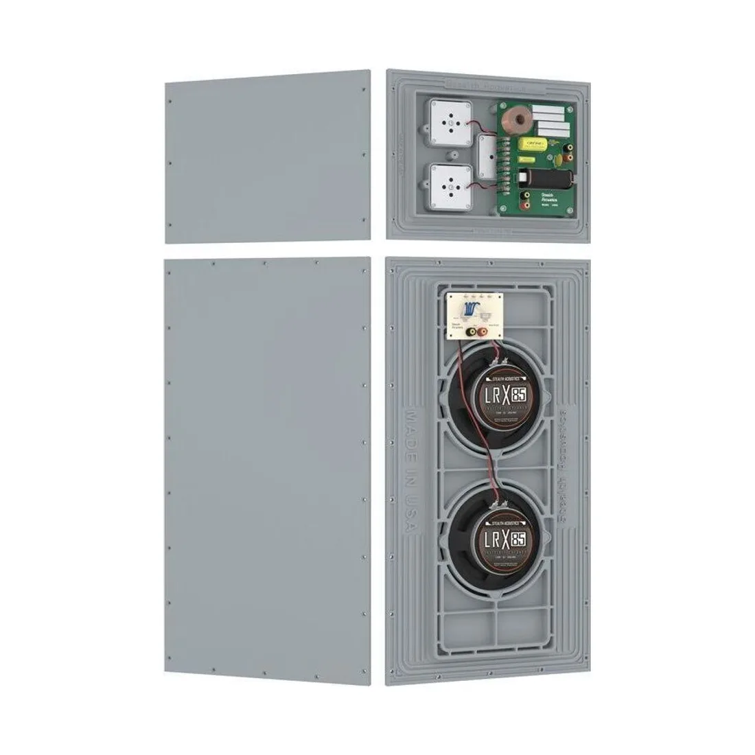 Stealth Acoustics STLRX85 – das unsichtbare Spitzenmodell mit Zweipanel-Aufbau und Dual-8-Zoll-Bass